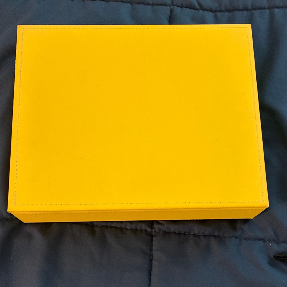 Vibrant Yellow Jewelry Faux Leather Box